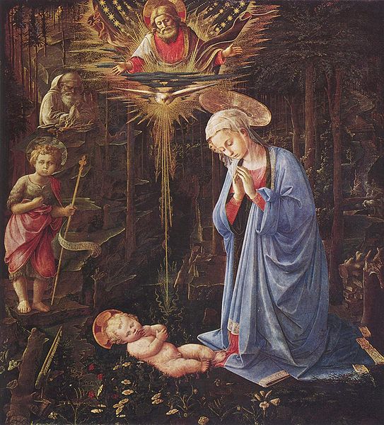 Fra Filippo Lippi – Adoracja Dzieciątka w lesie