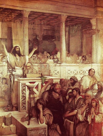 Jezus w synagodze w Nazarecie