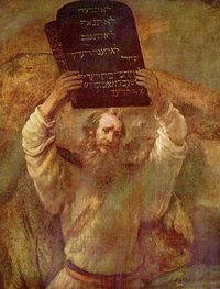 Rembrandt, Mojżesz z Dziesięcioma Przykazaniami